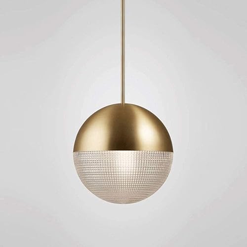 Miniatura 4 de Candelabro LED moderno, lámpara colgante moderna LED, lámpara colgante transparente con pantalla redonda de vidrio globo, iluminación colgante de 1