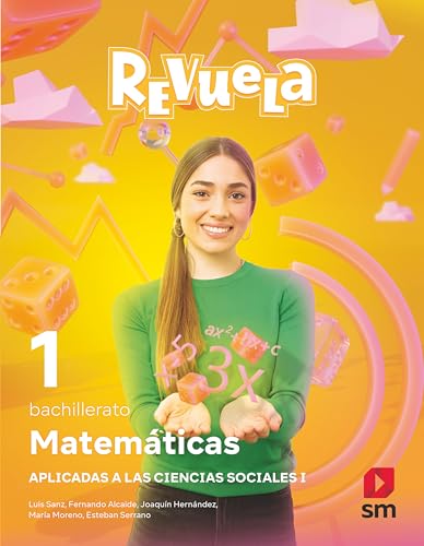 Portada de Matemáticas Ciencias Sociales 1º Bachillerato Proyecto Revuela Cast Ed