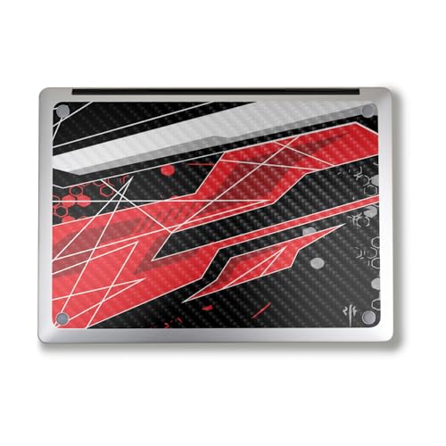 Image of Carbon Fiber Laptop Skin Compatible with Alienware M18 R2 (2024) - Racing Chaos - Premium 3M Vinyl Protective Wrap Decal Cover - Easy to Apply | Crafted in The USA by MightySkins
