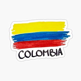 Colombia Flag Sticker - Auto, Wall, Laptop, Cell, Truck Sticker for Windows, Cars, Trucks