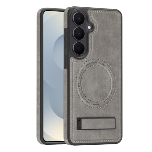 Image of Lunivop for Samsung Galaxy S26 Plus Case PU Leather 6.7 inch Grey