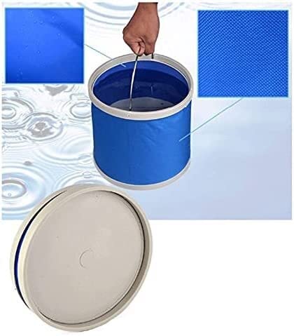 Récipient de stockage d'eau pliable, seau portable étanche 9L, sac de transport de pêche en plein air pour le recyclage de l'eau et des ordures