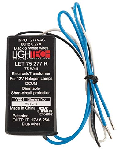 Image of GE Lighting Low Voltage Electronic Halogen Transformer, 75 watt, 277 volt AC Input, 11.5 volt Output