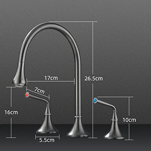 Mitigeur de lavabo en laiton pivotant avec double commande precise chrome - 3