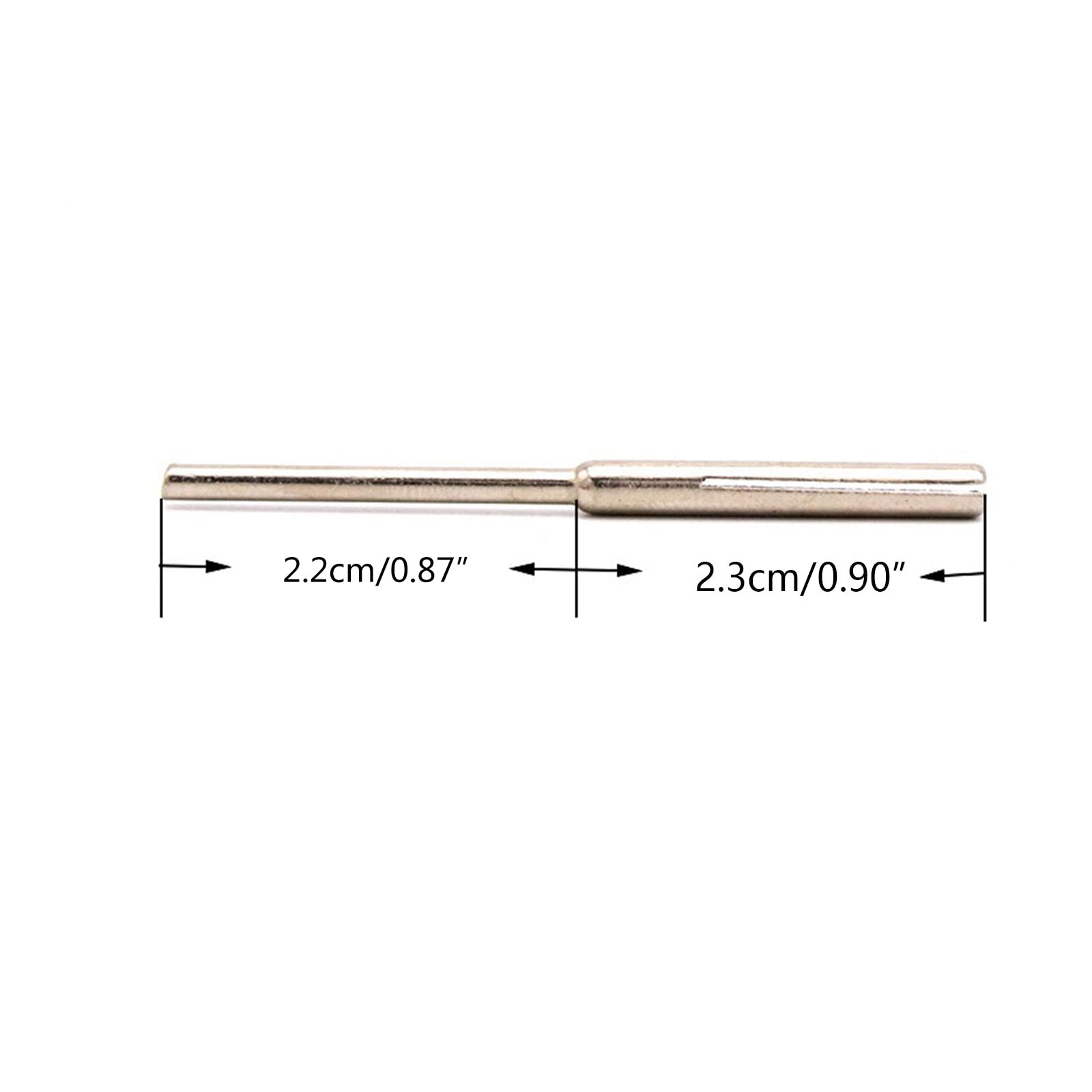 Pince À Papier Verre À Tige 10/12x 2.35/3mm Mandrin Fendu Long Support Abrasif Tige Sculptée Pointe Pour Meuleuse Rotative 2.35/3mm Shank Sandpaper Clamp Split Mandrel Long Abrasive Clip