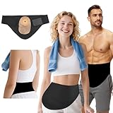 Generisch Stoma-Gürtel für Damen & Herren | 110cm Diskreter Ileostomie & Kolostomie Support | Atmungsaktiver Bauchgurt für Stomabeutel | Sporttaugliche Stoma-Hülle