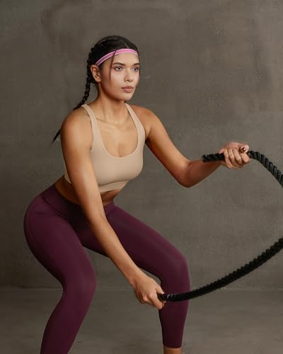 Image of RUNNING GIRL Sports Bras for Women,Padded Strappy Sports Bras Criss-Cross Back Medium Support Sports Bras with Removable Cups