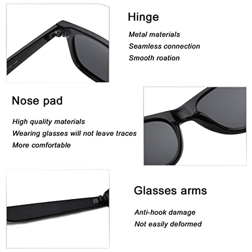 GENERIC Sunglasses, Frame, Lenses, UV Protection-men black. - Image 7