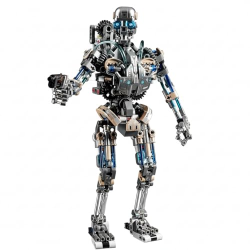 Image of SKY LINE OCEAN Mechanical Skeleton Robot Building Block Set - 692+ PCS Poseable Twistable Body, Creative STEM Robotics Toy for Kids, Teens & Adults | 5 Year Structural Warranty
