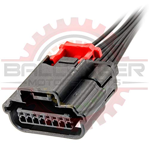 Ballenger Motorsports - 8 Way MAF Sensor Plug Connector Pigtail, Black