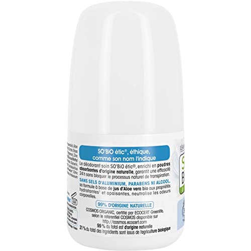 SO BIO - Déodorant Aloe Vera Hypoallergenique Bio 50Ml - le Lot De 3