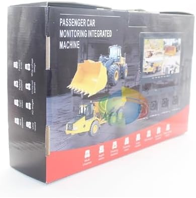 Excavator Surround View Imaging Kit - 1080P HD Camera System with Night Vision for Construction Machinery, Compatible with All Excavators