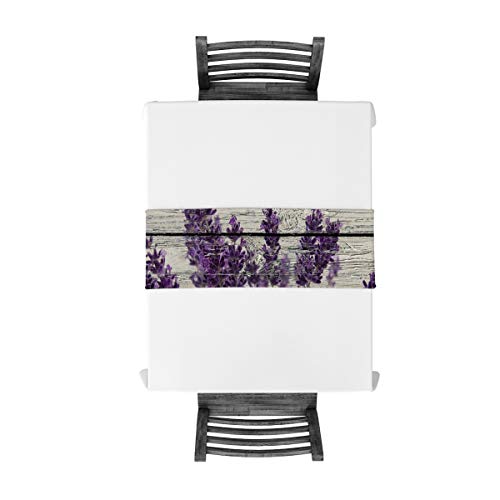 Betterday Cotton Linen Table Runner Vintage Lavender Flower 13X70 Inch Burlap Table Runners For Party Wedding Dining Farmhouse Outdoor Picnics Table Top Decor- Barn Wood #TOP3