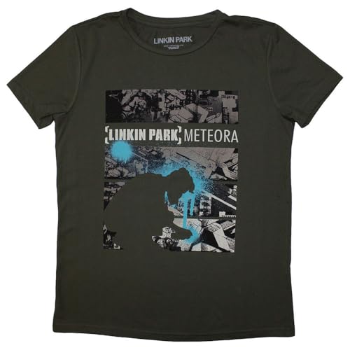 T-shirt Linkin Park Meteora pour femme style drip collage taille S rock