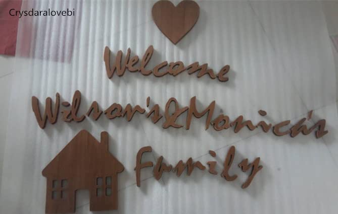 Targa in legno con effetto polare personalizzabile – targhetta per il nome per l'inaugurazione – Tavola con scritta 17,7 x 9,9 cm con incisione – motivo Mrs. & Mr