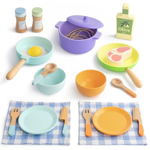 KDSFT Kids Pretend Play Kitchen Accessories