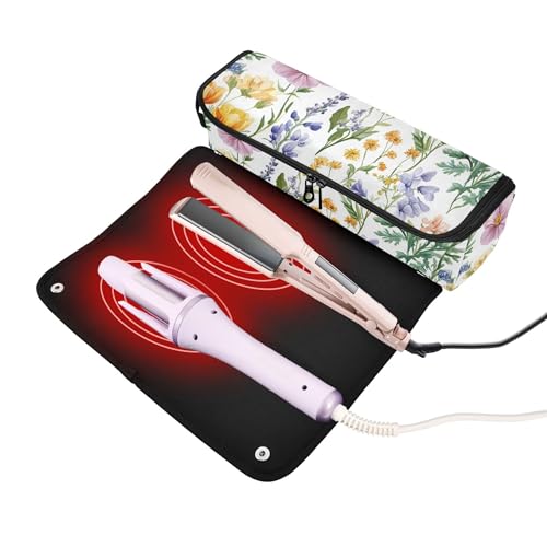 Bolsa de viaje para herramientas de cabello con tapete térmico miniatura 2