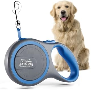Strong Retractable Dog Lead, 3m Long Extendable Dog Lead, No-Tangle Dog Leash, Dog Leads for Small Dogs/Medium Dogs, Soft-Grip, Anti-Slip Brake, Anti-Twist Extending Dog Lead
