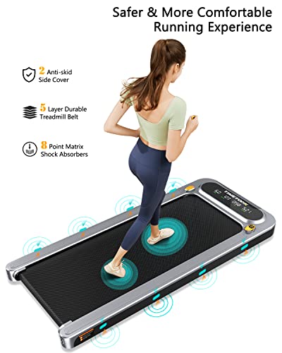 Image of Portable Under Desk Treadmill,2.5HP 300LBS Weight Capacity,Walking Jogging for Home Office