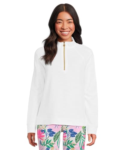 Amazon.com: Lilly Pulitzer Women's Ashlee Pullover Resort White XX
