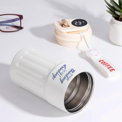 Image of IGP Personalized Smart Temperature Display Tumbler | Same Day Delivery | Custom Name & Motivational Quote Design | LED Touch Display | Birthday & Anniversary Present for Him, Her, Husband & Wife