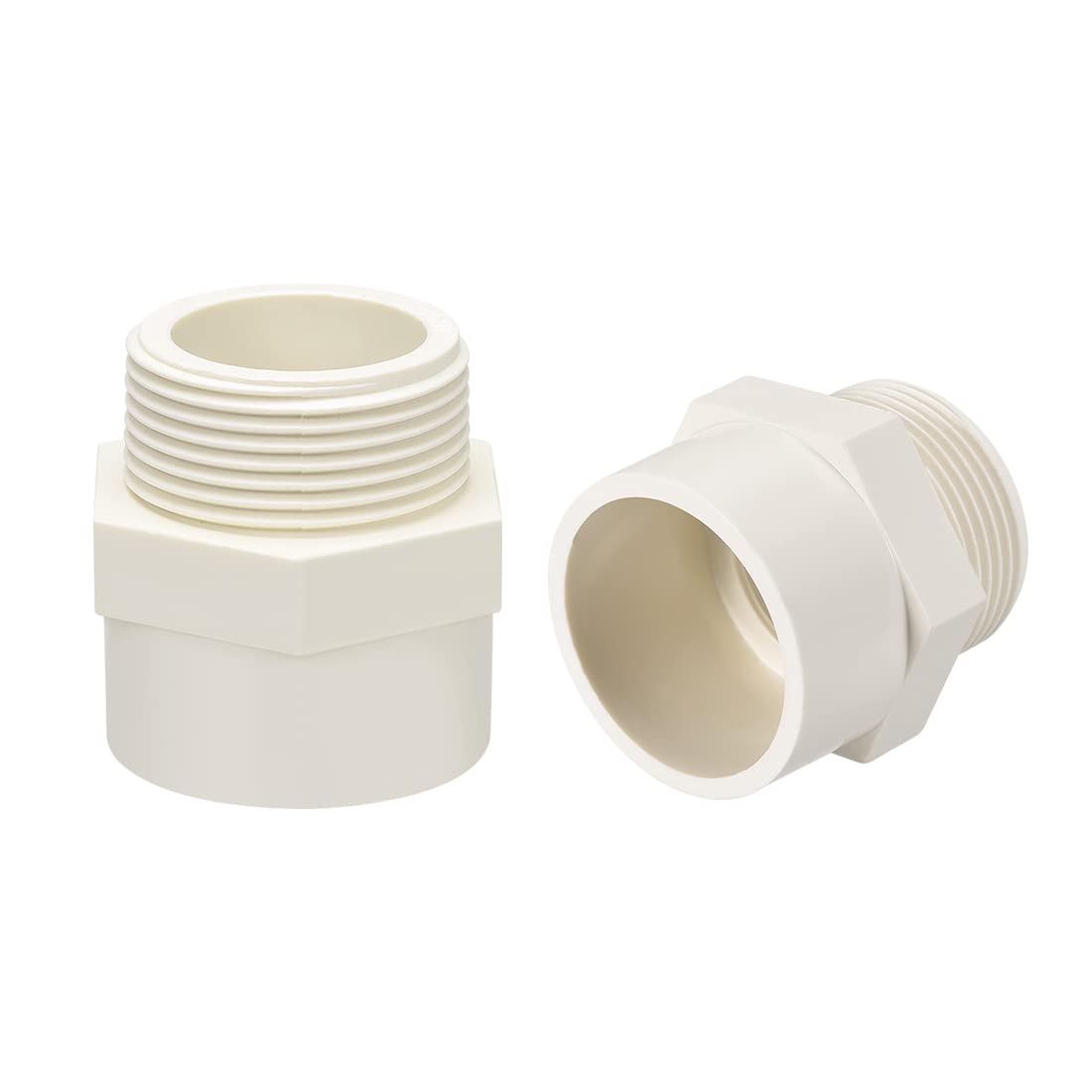 Conector adaptador de tubería de PVC de 50 mm X G1-1/2 macho de rosca
