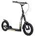 STAR SCOOTER Trottinette Enfant 2 Roues pour garçons et Filles de 7 Ans | Patinette 12" Pouces, pneumatiques, Guidon Ajustable | Noir