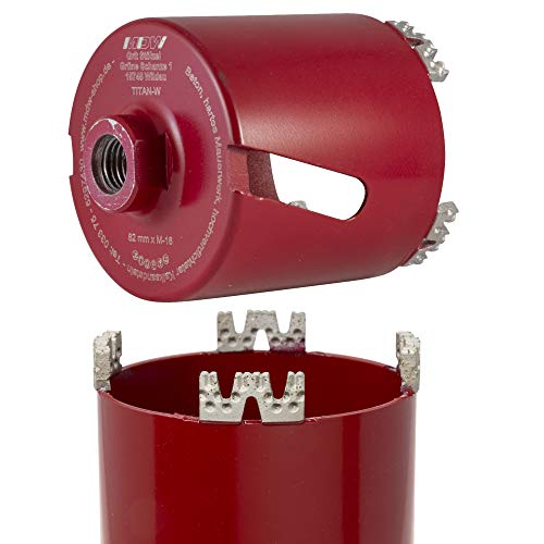 Diamant Dosensenker Titan W Ø 68/82 mm zum Bohren von harten Kalksandstein und harten Baustoffen Cover