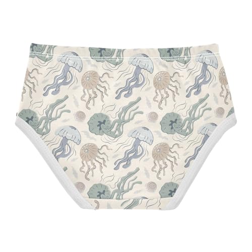 Little Girl Underwear Toddler Panties Kids Undies Jellyfish Soft Cotton Briefs 2T-8Y2
