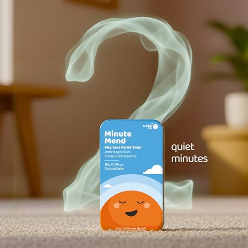 Image of Bubble Me Minute Mend Magnesium Balm | Peppermint Eucalyptus Chamomile | Migraine Headache Relief | 10g