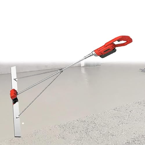 Kindevieft Strumento Vibrante per Massetto in Calcestruzzo, Kit Vibrante per Massetto in Calcestruzzo con Scheda da 5 Piedi, Macchina Vibrante Elettrica Senza Fili per Finitura in Cemento