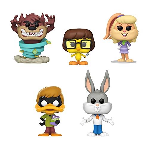 Funko Pop! Warner Brothers HB X Scooby - Juego de 5 bichos como Fred, Daffy como Shaggy, Lola Bunny como Daphne, Taz como Scooby y Tweety como Velma