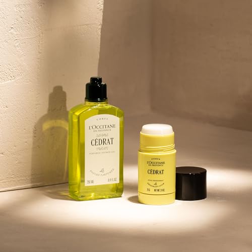 L'OCCITANE - Cédrat Shower Gel - 250 ml - Fresh, zesty and woody fragrance - Made in France, Green, 250 ml (Pack of 1) - Image 4