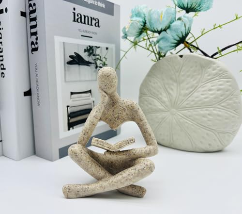 Estatua decorativa de resina Thinker para mesa miniatura 6