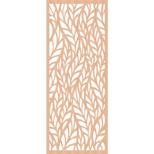 Image of Ortonville Decorative Pierced Fretwork Wood Wall Panels, 29 3 /8 inchW x 74 3 /8 inchH x 1 /4 inchT, Alder
