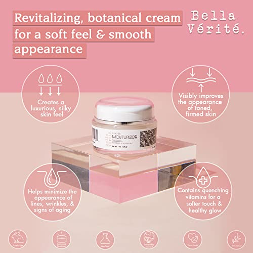 Bella Vérité.- Vegan, Nekter Moisturizer W/Peptides, Olive Squalane, Cucumber & Linder Tree Flower For A Luxurious, Silky Skin Feel, Help Minimize The Appearance Of Lines, Wrinkles, & Signs Of Aging, 1 Fl Oz #TOP1