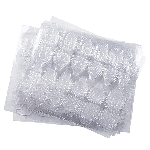 20 Sheets Adhesive Nail Tabs, Kalolary Double-side Nail Glue Stickers Self-adhesive Transparent Nail Glue Tabs for Manicure (480pcs)