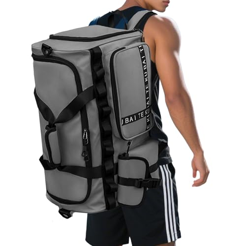 Mochila Masculina Dobrável para Viagem com Compartimento para Sapatos — Impermeável, Leve e com Alças Ajustáveis, Ideal para Homens e Mulheres