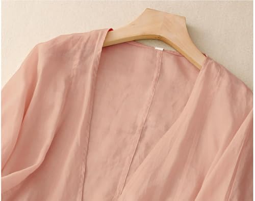 Image of IDEALSANXUN Womens Casual Spring Summer Lightweight Cotton Linen Jackets Cardigan Tops
