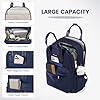 LOVEVOOK Laptop Rucksack Damen, 15,6 Zoll Schulrucksack Teenager mit USB Ladeanschluss, Wasserdicht Tagesrucksäcke Reiserucksack, Elegant Travel Backpack Daypack für Schule Büro Reise, Marineblau #1