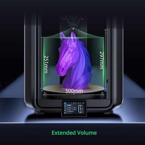 FLSUN T1 Max Delta 3D-Drucker 1000 mm/s Hochgeschwindigkeit, Präzision, Ultra-Leise fürs Büro, Stahldüse, Auto-Nivellierung, Druckgröße 300x297mm