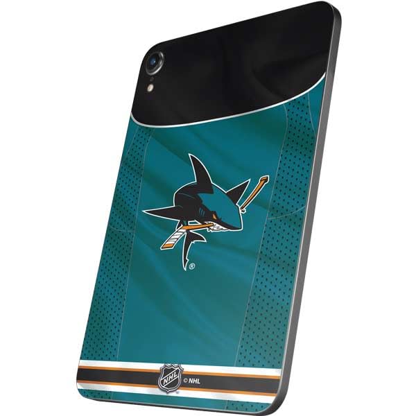 Skinit Decal Tablet Skin Compatible with iPad Mini 7 (2025) - Officially Licensed NHL San Jose Sharks Home Jersey Design