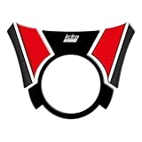 protezioni serbatoio yamaha super tenere Made In: Italy IRIDEA DESIGN Adesivo 3D serbatoio superiore rosso 3D resinato compatibile con YAMAHA XT ZE SUPER TENERE 1200 2010-2022