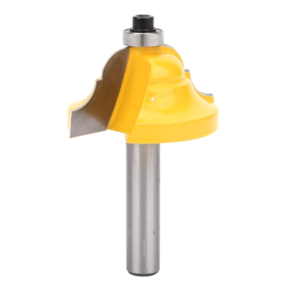 8 Mm Shank Double Roman Ogee Milling Cutter, Carbide Woodworking Milling Cutter with Anti-recoil Design, YG8 Alloy Sharpness and Wear Resistance, High