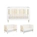 Babyletto Lolly 3-in-1 Convertible Crib with Toddler Bed Conversion Kit, White/Natural