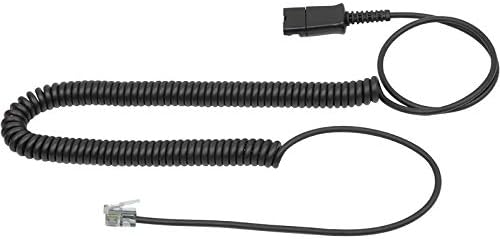 VoiceJoy Cable adaptador de auriculares U10P U10-P, cable de desconexión rápida a enchufe RJ9, repuesto para auriculares QD Plantronics compatible