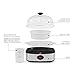 Elite Gourmet EGC-207 Easy Electric 7 Egg Capacity Cooker, No Alarm, Non-stick Omelet Maker, Scrambled, Soft, Medium, Hard Boiled with Auto Shut-Off, BPA Free
