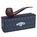 Savinelli Fantasia Collection - Mosaic Pattern Hand Crafted Wood Briar Pipe, Made in Italy, 6mm (Brown 626)