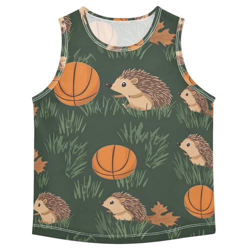 Boys' Tank Top Shirt Hedgehog Basketball Sleeveless T-Shirts