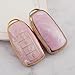 ATFIGII Key Fob Cover Compatible With Chery Omoda 5 Tiggo 7 Tiggo 8 Tiggo 8 Pro for Jaecoo 7 Key Holder TPU Key Protector Case Bling Keychain 4 Buttons C Pink